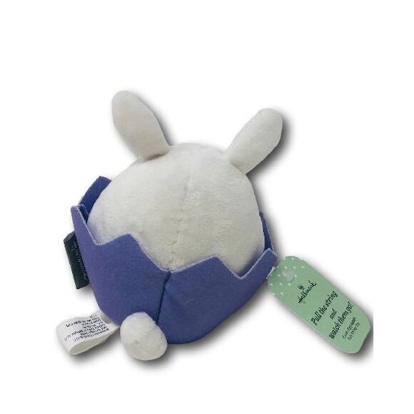 Hallmark Zip-Along Easter Egg Bunny Rabbit Pull-String Toy Plush Stuffed Animal - Picture 2 of 2